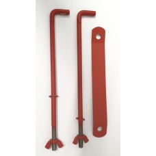 FORD - GPW-5175 WILLYS - WO-A1164 / WO-A2466 battery rod hold down set 3pc 